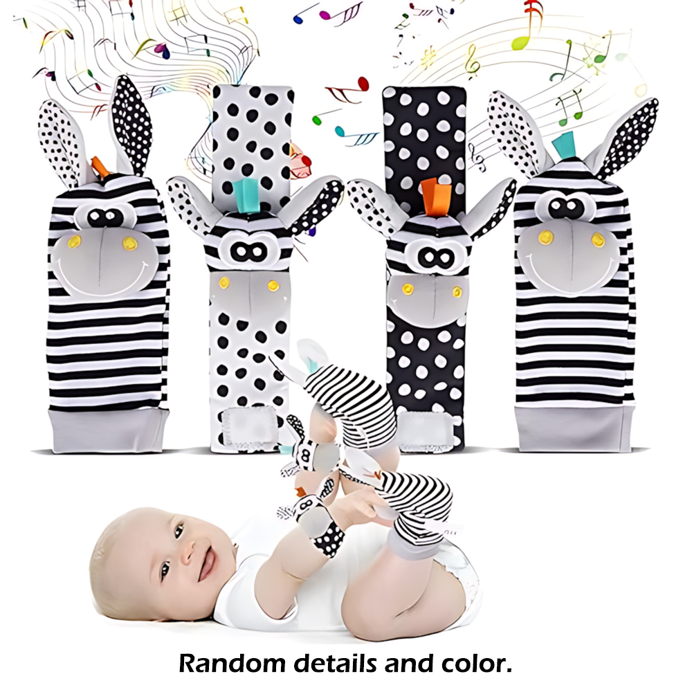 Baby Rattle Toy Set - 4 pz/set Del Bambino Infantile Polso