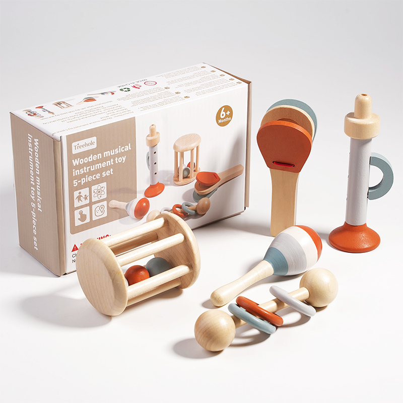 Baby Rattle Toy Set - 5 pezzi strumenti musicali per bambini