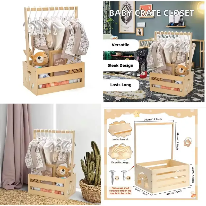 Baby Products Natural - Scatola Portaoggetti Personalizzata per Neonati, Regalo