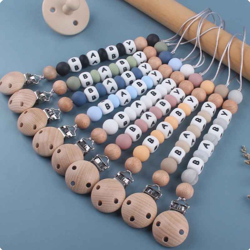 Baby Product - Clip porta ciuccio Personalizzazione Nome Catena