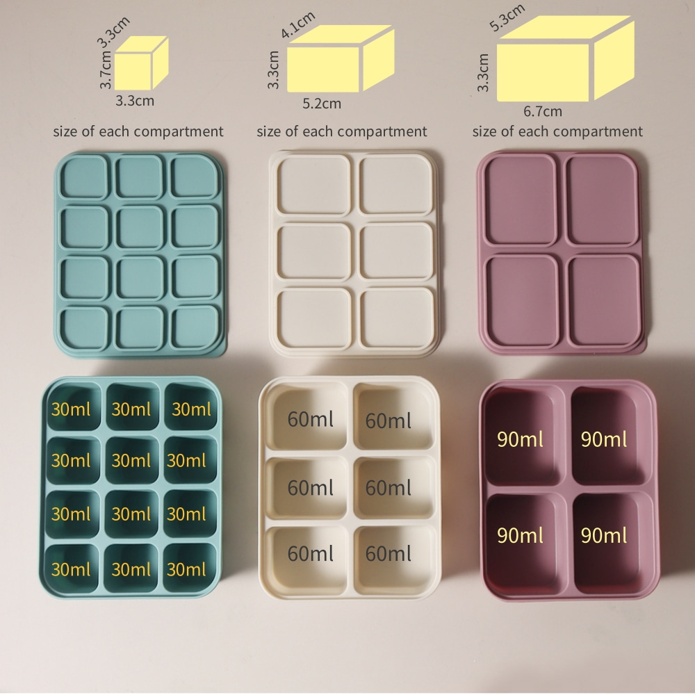 Baby Products Cream - Stampo per cubetti di ghiaccio in