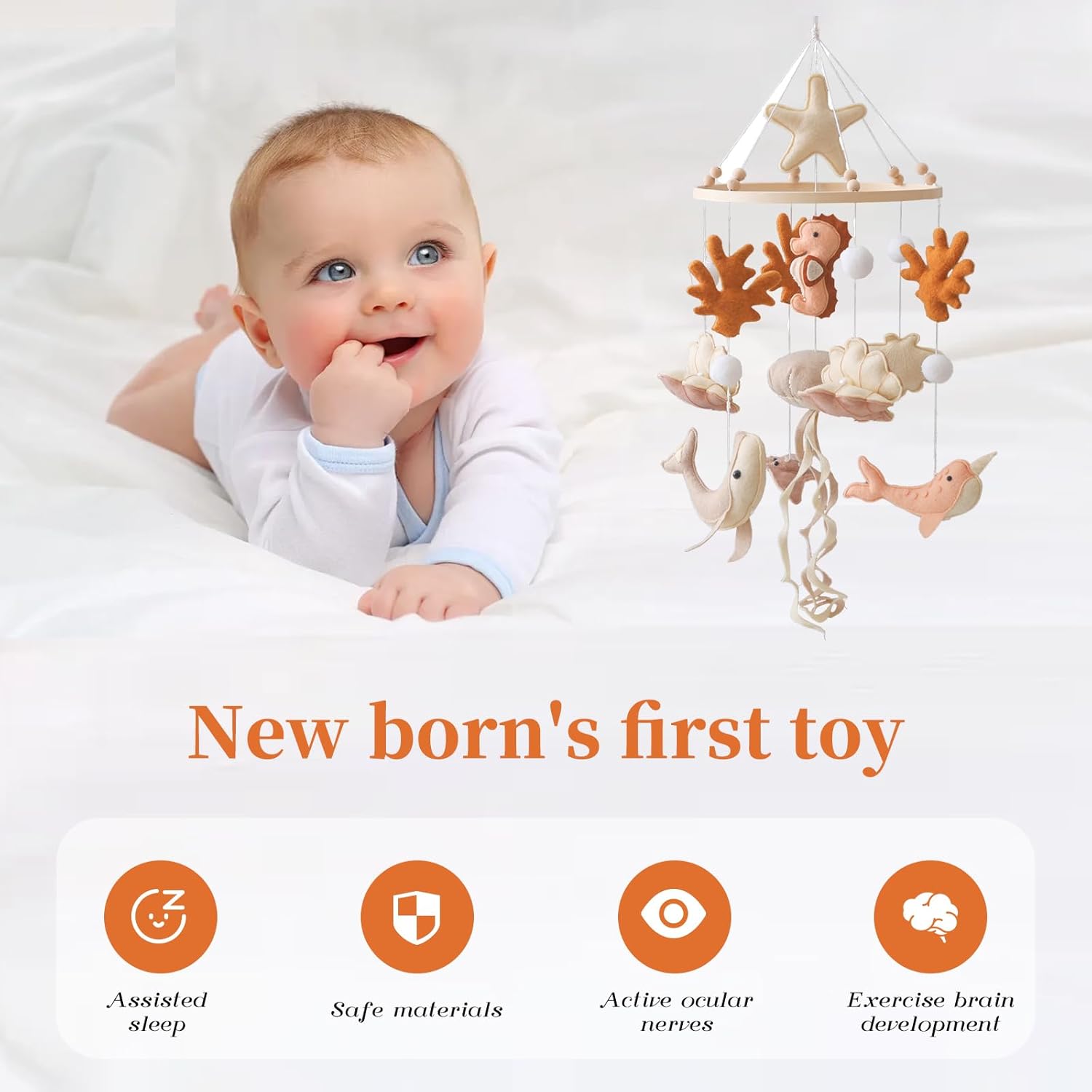 Mobile in Legno per Culla, Gio - Baby Rattle Toy Set recensione e prezzo